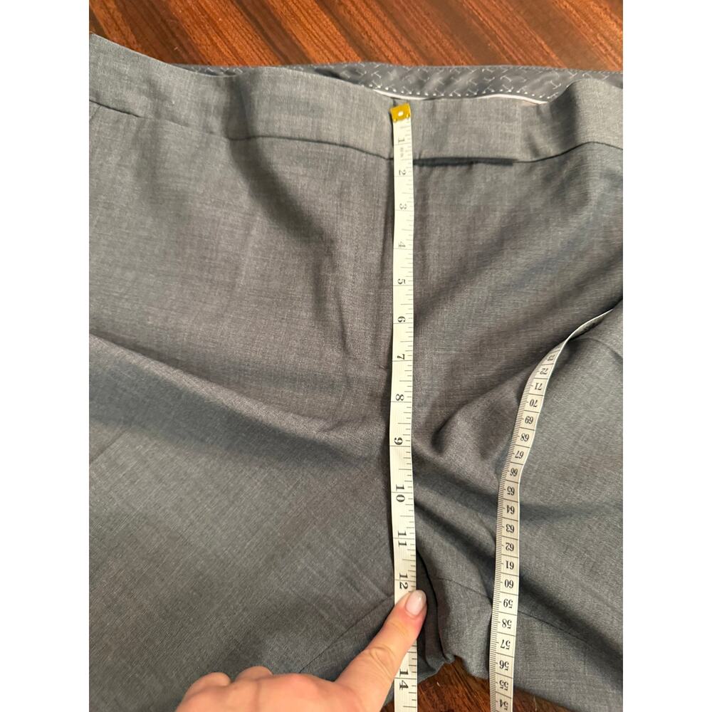 Talbots Signature Gray High-Waist Wide Leg Wool Blend Dress Trousers 20 Capsule - Picture 6 of 7